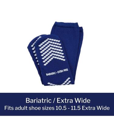 McKesson Slipper Socks Non-Slip Grip Royal Blue Bariatric Adult Shoe 10.5-11.5 Extra Wide - 1 Pair - Buy Online on GoSupps.com
