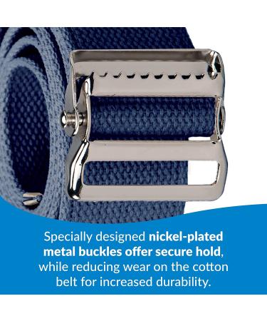 TIDI Posey Gait Belt 74 Navy Blue - Sturdy Patient Safety Belt for Elderly, Nurses & Caregivers | Durable Medical Supplies - Buy Online on GoSupps.com
