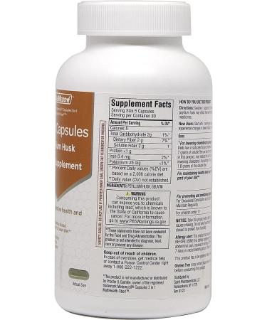 ValuMeds Psyllium Husk Fiber Capsules (800 Count) - Colon Support for Digestive Regularity - Men and Women - Buy Online on GoSupps.com