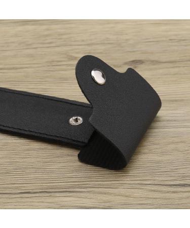 Emsea Portable Shaving Bag with Double-Sided Razor Travel-Friendly PU Leather Holder Black 14x5.5 cm - Buy Online on GoSupps.com