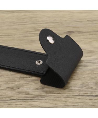 Emsea 2pcs PU Leather Razor Holder - Travel Double Edge Shave Case for Business Trips - Black 14x5.5cm - Buy Online on GoSupps.com