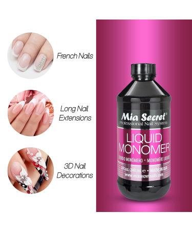 Mia Secret Liquid Monomer Professional Acrylic System 4 oz - Long-lasting Formula for Perfect Nails - Buy Online on GoSupps.com