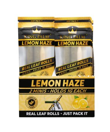 King Palm | Lemon Haze | 2 Flavoured Pre Rolls | (Minis) Holds 1.g