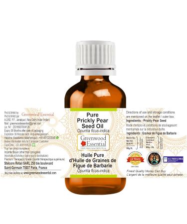 Pure Prickly Pear Seed Oil 30ml | Opuntia Ficus-Indica | 100% Natural Skincare | International Shipping - Buy Online on GoSupps.com