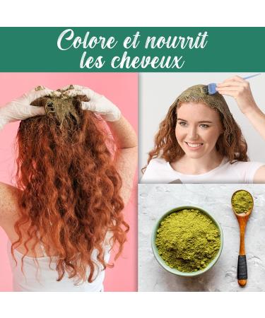 Natural Henna Powder 150G AAA+ Quality Natural Hair Coloring - Provides Care Shine and Volume - Auburn and Copper Coloring - Henna for Hand Tattoo | Resealable Packaging - Buy Online on GoSupps.com