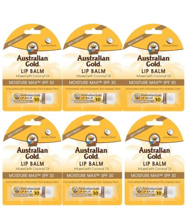 6 Pack SPF 30 Lip Balm Sunscreen with Antioxidants - Ultimate Lip Protection for Sun Safety - Buy Online on GoSupps.com