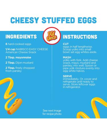 Easy Cheese American Cheese Snack - 8 oz | Creamy Portable Cheese Spread - Buy Online on GoSupps.com