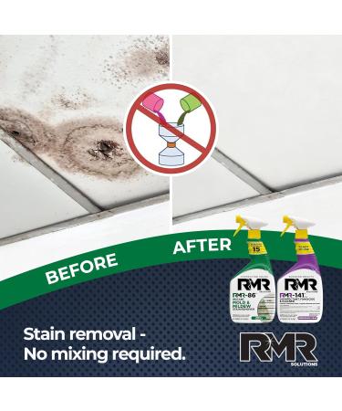 RMR Brands Mold Killer & Stain Remover Bundle - Complete Mold Prevention Kit with Disinfectant Spray - 2 x 32 Ounce Bottles - Buy Online on GoSupps.com