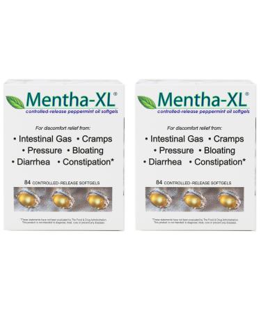 Mentha-XL Peppermint Oil Softgels 84 ea (Pack of 2)
