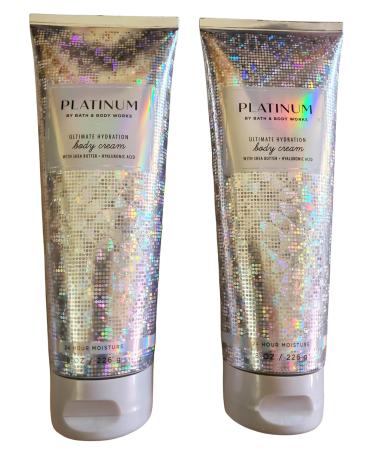 Bath & Body Works Platinum Ultimate Hydration Body Cream 8 Ounces Pack of 2 - Buy Online on GoSupps.com