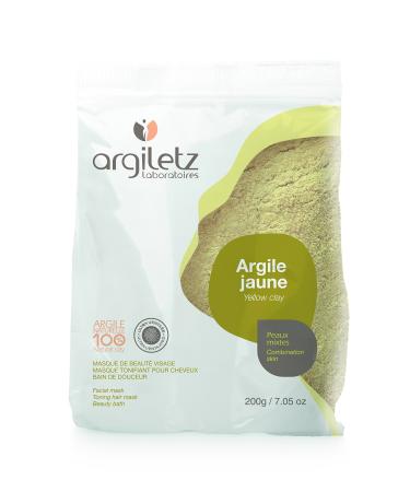 Argiletz Argiletz Ultra Ventil e - Mask (Face/Hair) & Bath - Combination Skin - Yellow Clay - 200g - Pack of 2