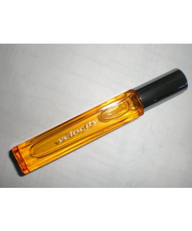 Mary Kay Velocity Roll On Perfume Wand w/ Velvet Pouch Box .25 Oz