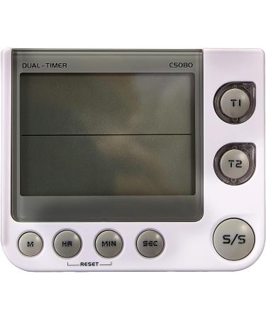 TFA Dostmann Electronic 2-Fold Timer with Memory Function - 38.2025 | 3 Volume Steps & LED Warning Light | Compact Design (L 91 x B 21 x H 76 mm) - International Shipping Available - Buy Online on GoSupps.com