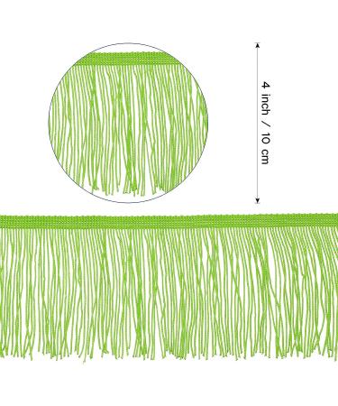 6 Rolls/12 Yards Multi-Colored Fringe Trim Lace Ribbon - DIY Sewing Crafts Curtains Decor - 4 Inch Vivid Colors - Buy Online on GoSupps.com