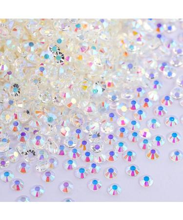 25000pcs 4mm Transparent Clear AB Flatback Rhinestones - Wholesale for DIY Crafts, Clothes, Makeup, Nail Art - Buy Online on GoSupps.com