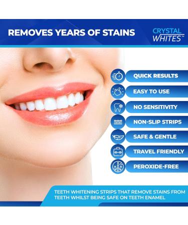 Teeth Whitening Strips 50 Pack - Sensitivity Free Strips | Enamel Safe | 25 Sessions | Mouth Opener + Teeth Wipes Included | Ultimate Stain Remover Dental Kit - Buy Online on GoSupps.com