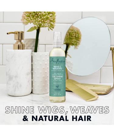 SheaMoisture Tea Tree & Borage Seed Oil Hair Shine Spray | 8 Fl Oz | Paraben-Free Formula for Wigs & Weaves - Buy Online on GoSupps.com