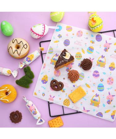 400 Pcs Easter Wax Paper Oil Proof Food Wrapping Paper Sheets Easter Wax Paper Sheets Greaseproof Deli Paper Sandwich Wrap Food Basket Liners with Rabbit Egg Pattern for Kitchen Food  12'' x 12'' - Buy Online on GoSupps.com