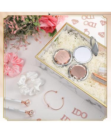 Waydress Bridesmaids Proposal Gift Set - 24 Pcs Makeup Mirrors, Love Knot Bracelets, Satin Hair Bands & Diamond Pens for Bridal Shower Party - Buy Online on GoSupps.com