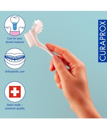 Curaprox BDC 150 Cleaning Brush for Dentures & Braces | Buy Internationally | Optimal Oral Care - Buy Online on GoSupps.com