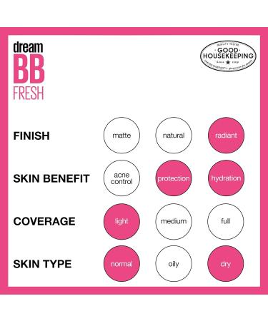 Maybelline Dream Fresh BB 8-in-1 Beauty Balm SPF 30 Light/Medium 1 oz - Pack of 3 - Buy Online on GoSupps.com
