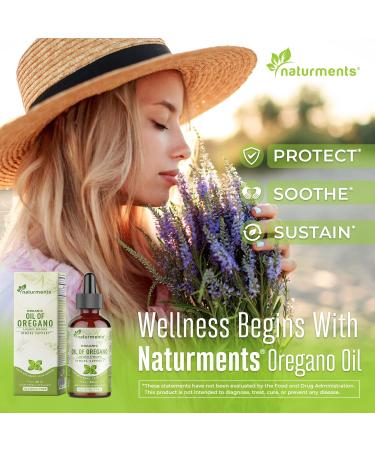 Naturments Oregano Oil Drops for Immune Support & Gut Health. Vegan, Non-GMO, Sugar Free & Gluten Free Organic Wild Mediterranean Oregano Oil with Organic Extra Virgin Olive Oil - 1 Fl Oz 30 Ml - Buy Online on GoSupps.com
