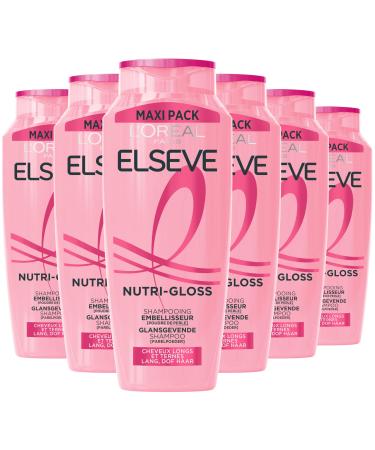 L'Oreal Paris L'Oreal Paris Elseve Nutri-Gloss Shampoo for Long Dull Hair with Pearl Powder 6 x 500 ml