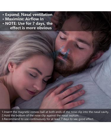 Anti Snoring Magnetic Nose Clips & 8 Nasal Dilators - Snoring Solution for Restful Sleep | Men and Women - Buy Online on GoSupps.com