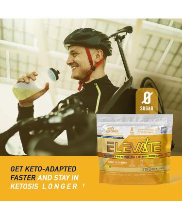 Real Ketones Elevate Keto Electrolytes Powder Packets - 30 Pack Lemon Twist | MCT & BHB Exogenous Ketones Drink Mix with 4 Main Electrolytes | Hydrating Proprietary Keto BHB Salts - Buy Online on GoSupps.com