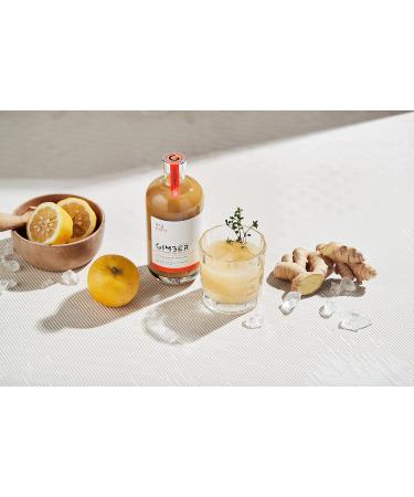 Gimber Biological Ginger Center 500ml - Organic Ginger Drink with Yuzu & Lemon | Low Sugar Novel-Free Recipe | International Shipping - Buy Online on GoSupps.com