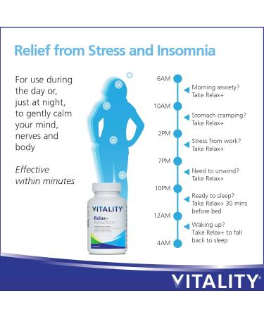 VITALITY Relax+ All Herbal Supplement - 60 Tablets 60 count (Pack of 1) - Buy Online on GoSupps.com