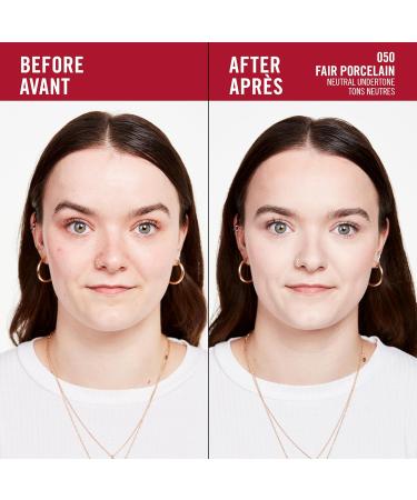 Rimmel London - Lasting Finish 35 Hour Foundation Long-Wearing Hydrating Vegan Formula Full-Coverage - Fair Porcelain 1 count (Pack of 1) Fair Porcelain - 050 - Buy Online on GoSupps.com
