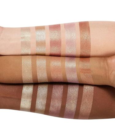 Highlighter Powder Palette - Facial Bronzers Illuminator Makeup, Baked & Waterproof for Long Lasting Brilliant Glow - 1 Count - Buy Online on GoSupps.com