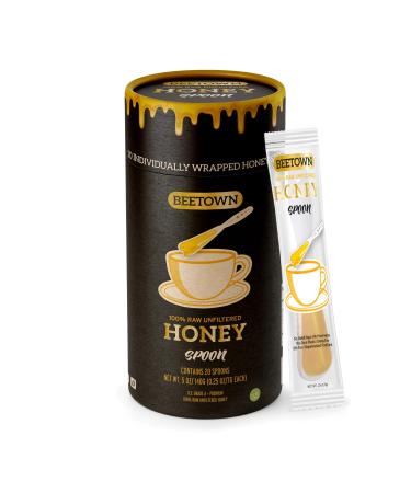 Elephant Park Raw Unfiltered Honey Spoon Stirrer - 20 Count - 5 Oz