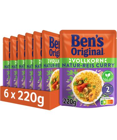 BEN'S ORIGINAL BEN'S ORIGINAL Ben's Original Express Rice Brown Rice Curry 6 packs (6 x 220g) Brown Rice Curry 220 g (pack of 6) - Buy Online on GoSupps.com