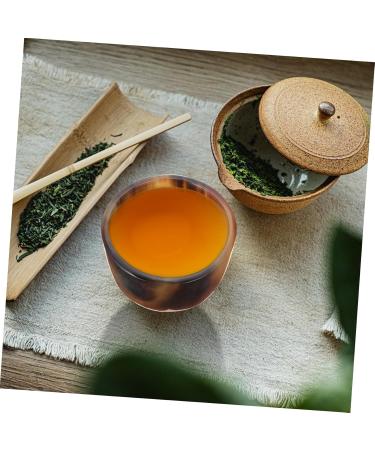 Alipis 1 PC Horn Kung Natural Adorable Bowl Coffee and Holder Tasting Tea Small Patterned Exquisite Teacup - Buy Online on GoSupps.com