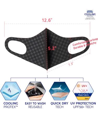 Unisex Washable Face Mask UPF 50 - Breathable UV Sunblock for Running & Summer | Reusable & Protective - Buy Online on GoSupps.com