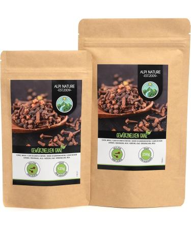 Organic Whole Cloves (125g) - 100% Natural Vegan Spice (4.4 oz) - Pack of 1 - Buy Online on GoSupps.com