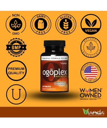 ogoplex | Male Prostate Health and Urinary Support Supplement with Graminex Swedish Flower Pollen Saw Palmetto Phytosterols & Lycopene - 1 Month Supply (12 Pack) - Buy Online on GoSupps.com