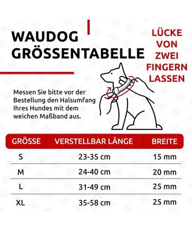 Waudog Adjustable Nylon Dog Collar for Large & Medium Dogs - Stylish Avocado Design 35-58 cm Length 25 mm Width - Buy Online on GoSupps.com