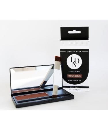 LDN Professional Root Cover Up Kit - No.1 Root Concealer Covers Regrowth & Hides Grey Hairs Instantly 5g (Red/Auburn/Medium Brown) Red/ Auburn/ Medium Brown