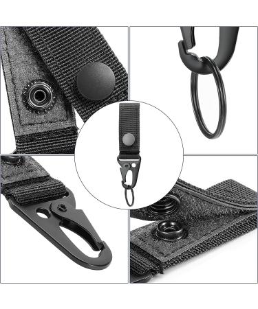 FRTKK Tactical Molle Key Ring Gear Key Keeper Nylon Belt Keychain Molle Webbing Key Clip Buckle for Belts Molle Bags Black - (Pack of 2) - Buy Online on GoSupps.com
