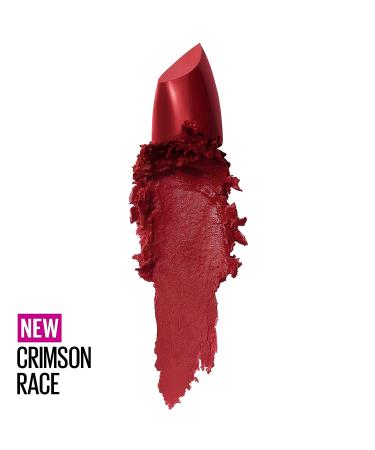 Maybelline Color Sensational Hydrating Lipstick - Cream Finish Lip Makeup for Nude Pink Red Plum Lip Color - Crimson Race 0.15 oz - Buy Online on GoSupps.com