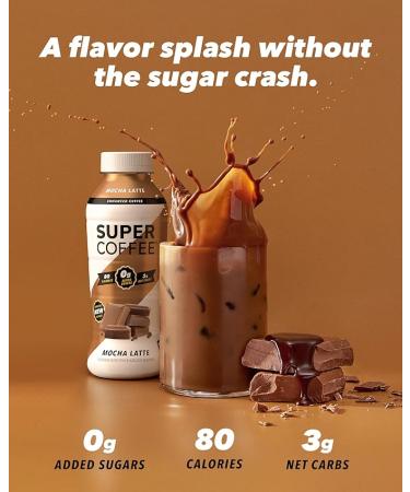 KITU SUPER COFFEE  Keto Protein Coffee (0g Added Sugar  10g Protein  70 Calories) [Hazelnut] 12 Fl Oz  12 Pack | Iced Smart Coffee Drinks - Buy Online on GoSupps.com