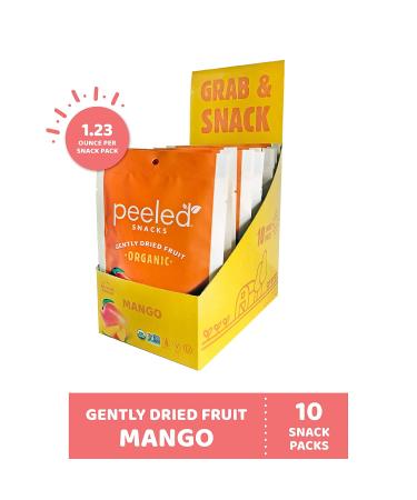 Peeled Snacks Organic Dried Mango - Healthy Vegan On-the-Go Snacks - 1.23 oz (Pack of 10) - Buy Online on GoSupps.com