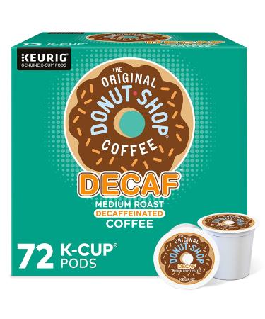 Original Donut Shop Medium Roast Decaf Coffee | 72 Count Pods - Delicious & Smooth - Buy Online on GoSupps.com