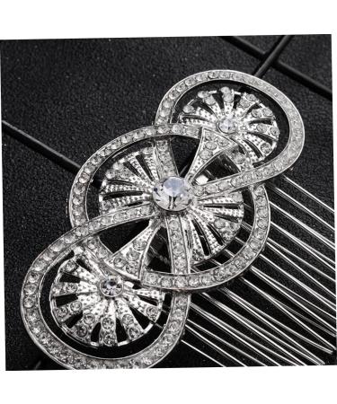 FRCOLOR Bride Insert Comb Tiara Bridal Hair Comb Wedding Headpiece Rhinestone Hairpin Bridal Headdress European and American Bride Hair up Bridesmaid Hair Accessories - Buy Online on GoSupps.com