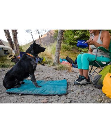 RUFFWEAR Quencher Bowl - Huckleberry Blue - Large - Durable & Portable Dog Water Bowl for Travel - International Shipping Available - Buy Online on GoSupps.com