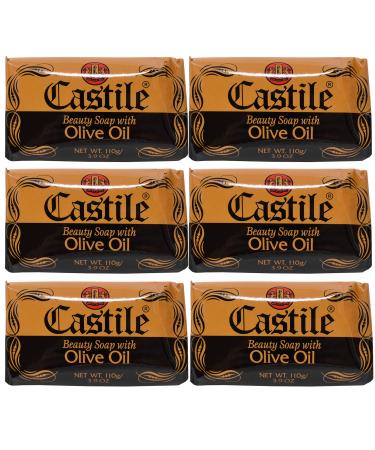Castile Soap Beauty Soap With Olive Oil 3.9 Ounces 6 pack