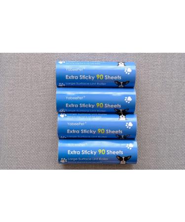 YabeePet 4-Pack Lint Roller Refills - 360 Sheets 16cm Width Perfect for Home & Travel - Buy Now! - Buy Online on GoSupps.com